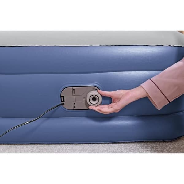 Luftmadrass - BESTWAY - 67628 - 1 plats - 191 x 97 x 46 cm, integrerad elektrisk pump, sängram
