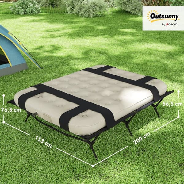 Camping Seng, 200x153 cm, Sort/Khaki