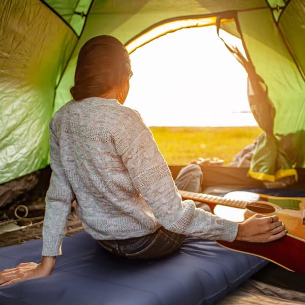 Camping Luftmadras, 200x60x10 cm, Blå
