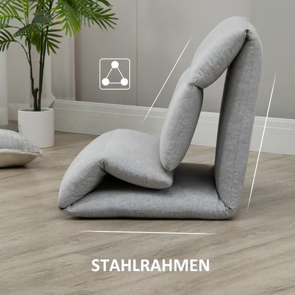 Golvstol, 72x71x60 cm (Soffa), 210x71x7.5 cm (Säng), Grå