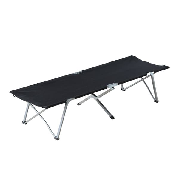 Camping Säng, 193x64x40 cm, Svart