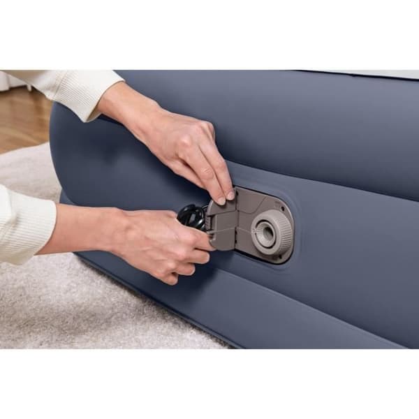 Uppblåsbar säng - BESTWAY - 67923 - Tritech™ SleekFlow™ - 2 platser, 226 x 152 x 84 cm, huvudgavel, integrerad pump