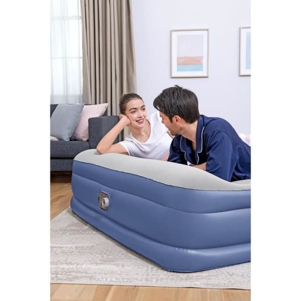 Ilmatäytteinen sänky - Bestway - Tritech Double - 203x152x46 cm - 300 kg - Täytetty 4 minuutissa