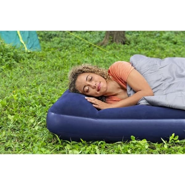 Uppblåsbar campingmadrass - BESTWAY - 1 plats - 185x76x22 cm med integrerad fotpump
