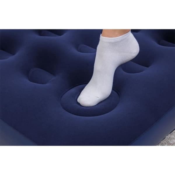 Uppblåsbar campingmadrass - BESTWAY - 1 plats - 185x76x22 cm med integrerad fotpump