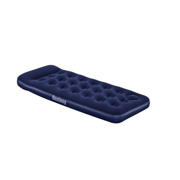 Uppblåsbar campingmadrass - BESTWAY - 1 plats - 185x76x22 cm med integrerad fotpump