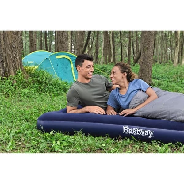 Oppustelig campingmadras - BESTWAY - 2 pladser - 191x137x22 cm med ekstern Powertouch elektrisk pumpe