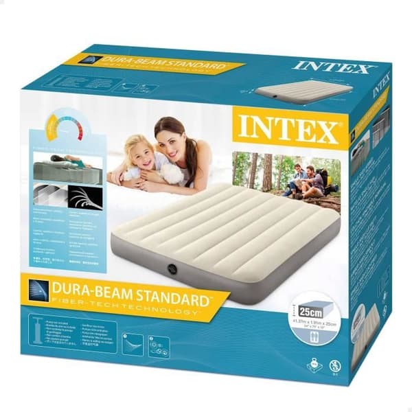 Intex Dura Single Beam Full High luftmadras 191x137x25cm