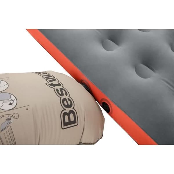 Bestway Roll & Relax -tuplapatja 203x183x22 cm, puhallettava ja retkipatja 67703