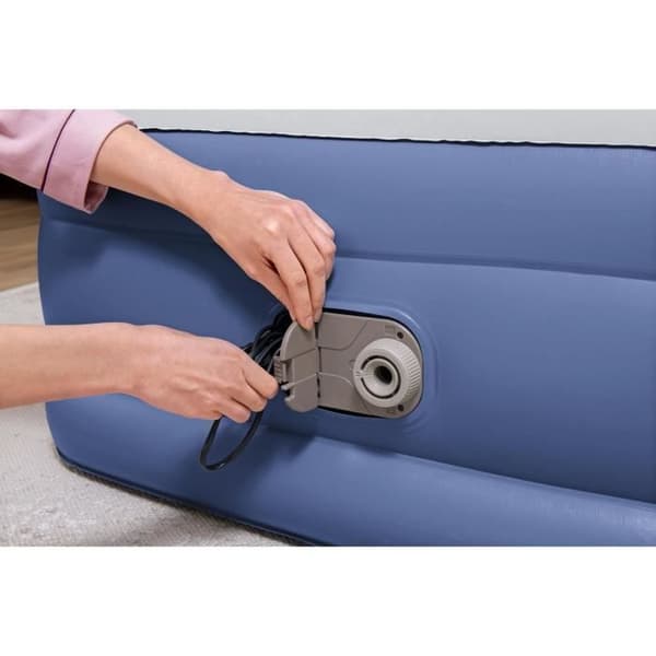Oppustelig seng - BESTWAY - 67628 - 1 plads - 191 x 97 x 46 cm, integreret elektrisk pumpe, sengeramme