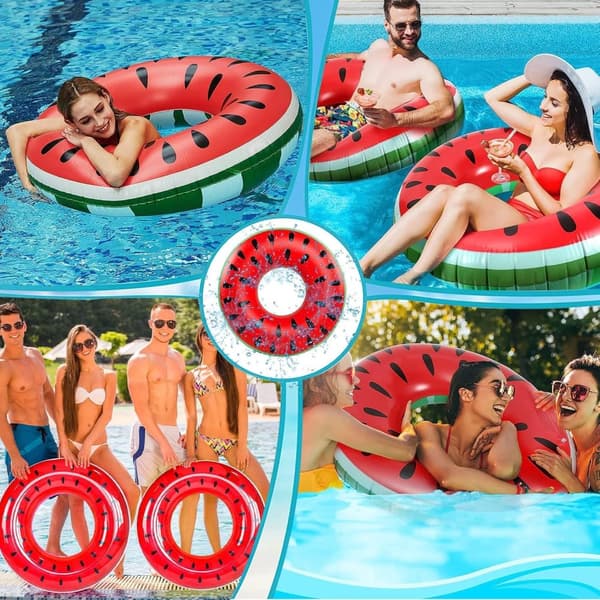 Lollanda Svømmeringe til Voksne, Oppustelig Ring, Gummiring til Svømning, Svømmebalje til Pool