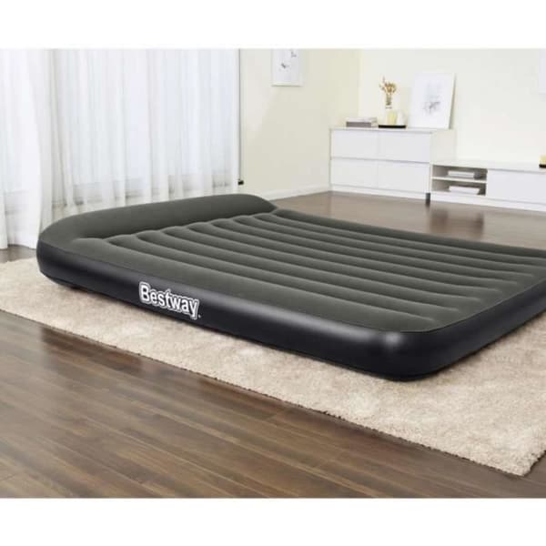 Luftmadrass - BESTWAY - 2 personer - Svart - 203x152x30 cm - Automatisk pump