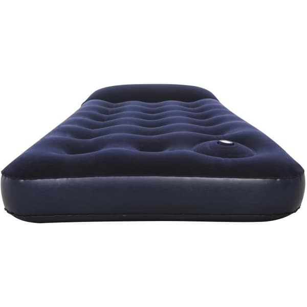 BESTWAY Venture Flockad uppblåsbar madrass + fotpump - 1 sits
