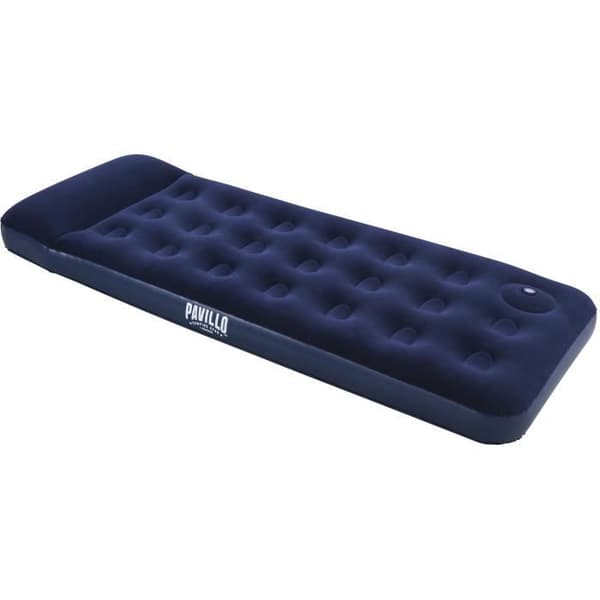 BESTWAY Venture Flockad uppblåsbar madrass + fotpump - 1 sits