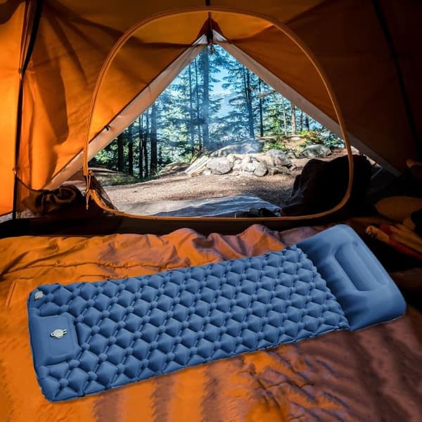 Lollanda Självuppblåsbar Campingmadrass, 5 cm Tjock med Fotpump