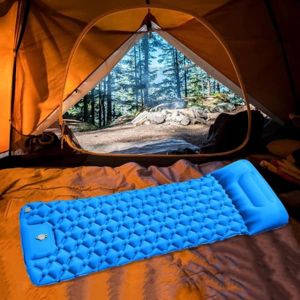 Lollanda Självuppblåsbar Campingmadrass, 5 cm Tjock med Fotpump