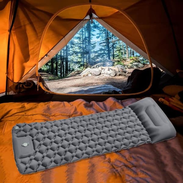 Lollanda Självuppblåsbar Campingmadrass, 5 cm Tjock med Fotpump