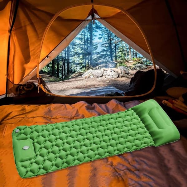 Lollanda Självuppblåsbar Campingmadrass, 5 cm Tjock med Fotpump