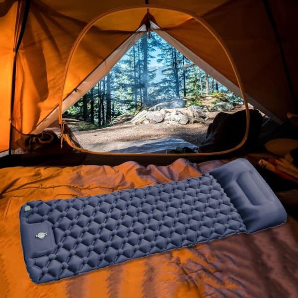 Lollanda Självuppblåsbar Campingmadrass, 5 cm Tjock med Fotpump