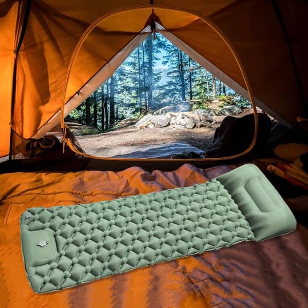 Lollanda Självuppblåsbar Campingmadrass, 5 cm Tjock med Fotpump
