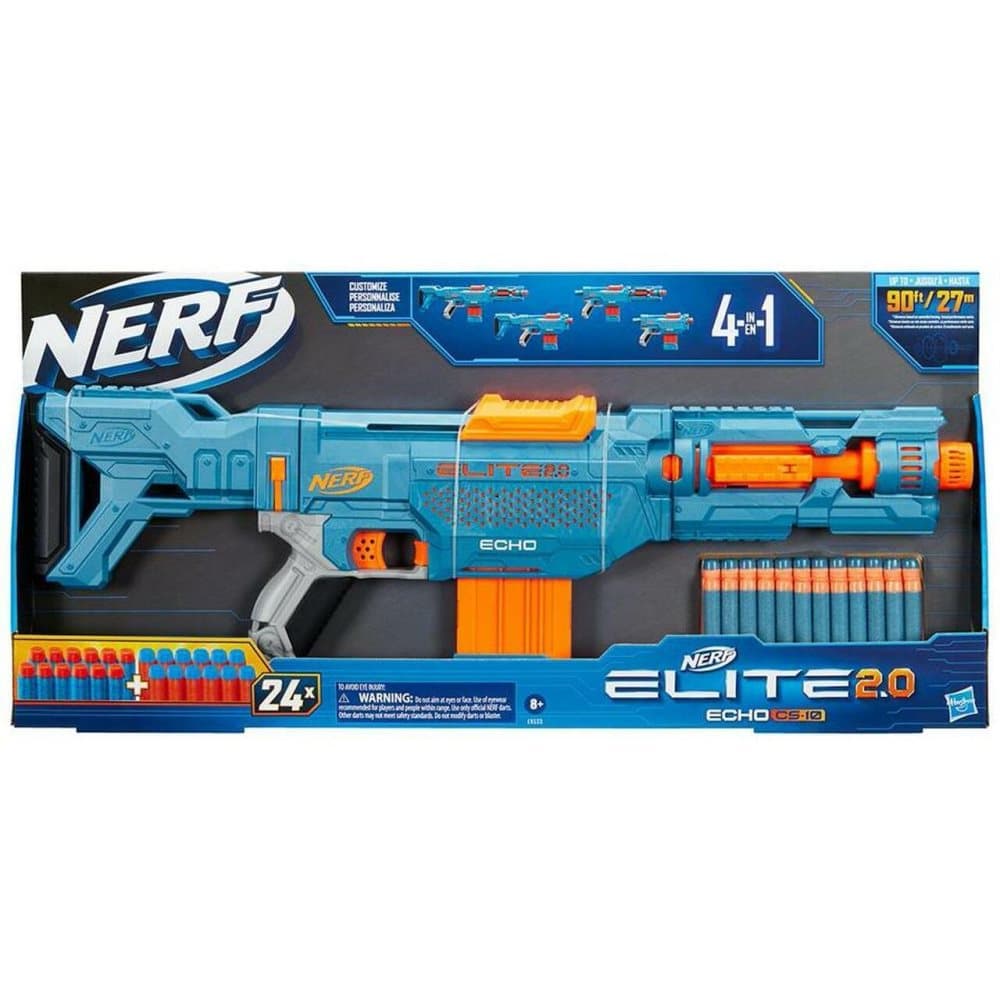 NER ELITE 2.0 ECHO CS 10- 4-i-1 blaster med 24 darts