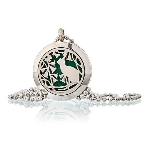 Aromaterapi Diffuser Halsband - Cat And Flowers