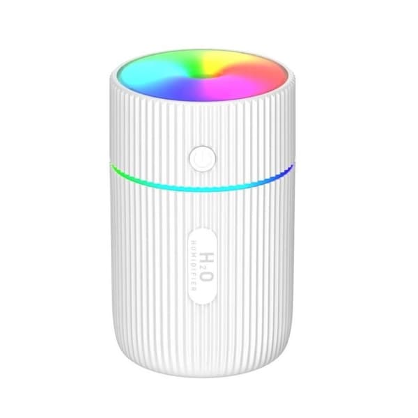 Colorful Cup Humidifier USB Mini Car Air Purifier(White)