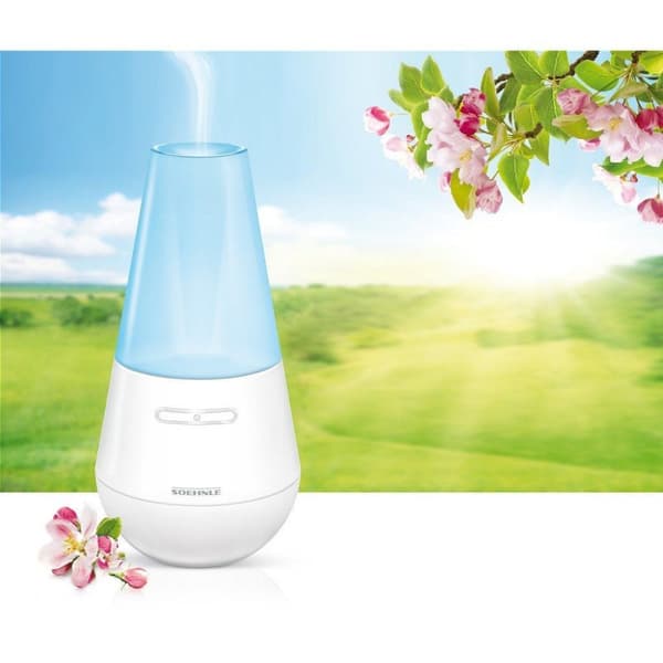 Soehnle 68025 Valencia Aroma Diffuser med Blå LED Lampe Hvid