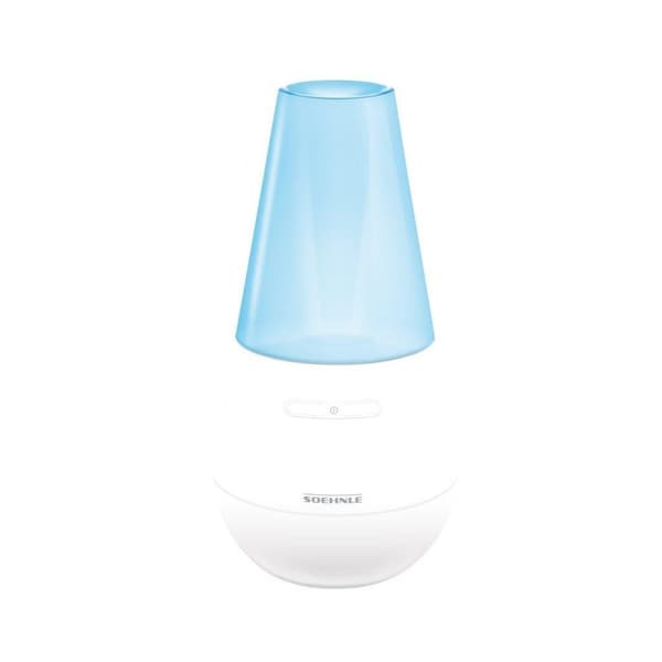 Soehnle 68025 Valencia Aroma Diffuser med Blå LED Lampe Hvid Hvid