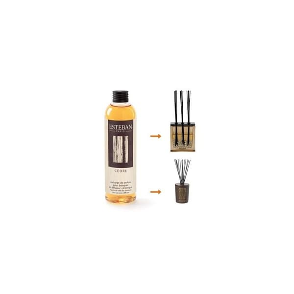 Omladdningsflaska för doftbukett Cèdre 250ml - Esteban