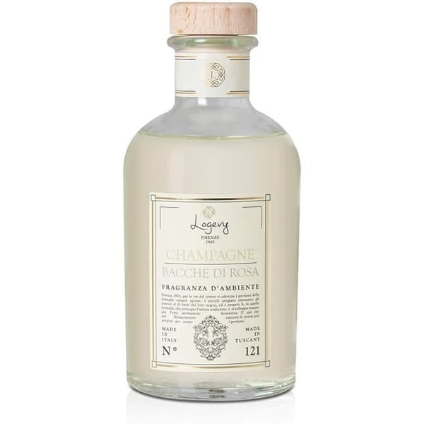 LOGEVY - Parfymör för miljöer för människans och hemmets välbefinnande - Champagne och rosa bär (100 ml spridare)