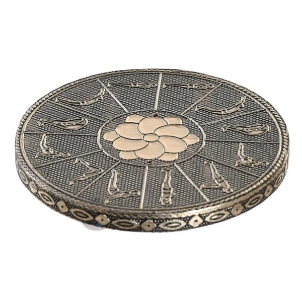 Holder DKD Home Decor Røgelse Træ Aluminium 10 x 10 x 1 cm Indianer mand