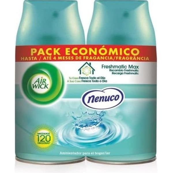 Dubbel refill för Air Wick FreshMatic Nenuco luftfräschare 2 x 250 ml Flerfärgad