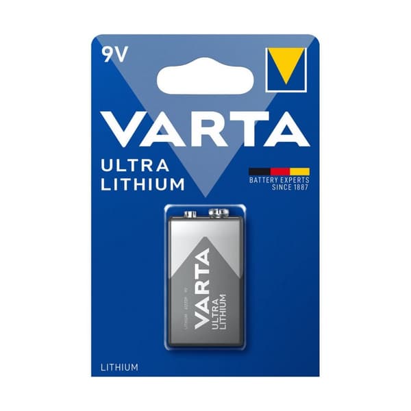 Akut Varta Ultra Lithium 9 V (1 osaa)