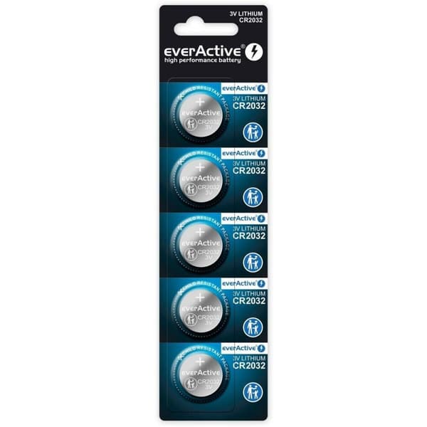 Batterier EverActive CR2032 (5 enheder)