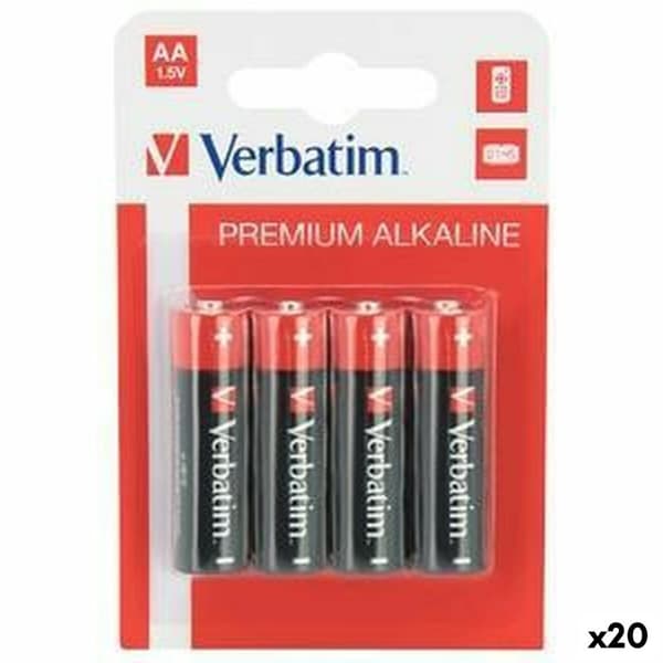 Alkaliska Batterier Verbatim LR06 1,5 V (20 antal)