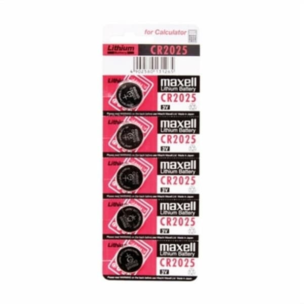 Lithium knapcellebatterier Maxell CR2025 3V 3 V CR2025 (5 enheder) (5pcs)