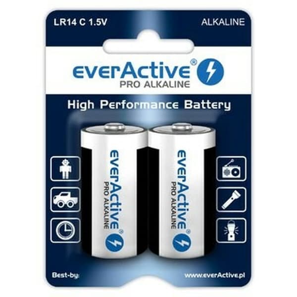 Batterier EverActive Pro LR14 C 1,5 V Type C (2 enheder)