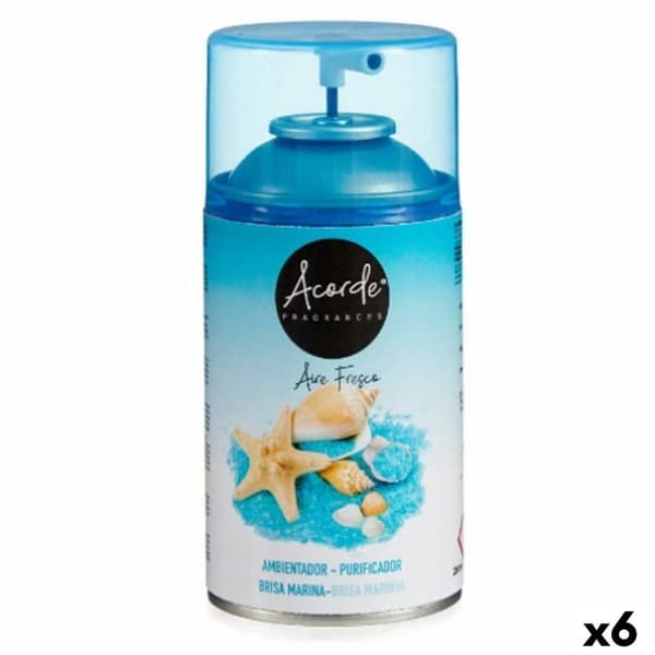 Ilmanraikastimen Täyttöpakkaukset Acorde 55322 Merituuli 250 ml (6 osaa)