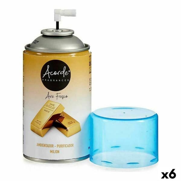 Ilmanraikastimen Täyttöpakkaukset Acorde Milion 250 ml (6 osaa)