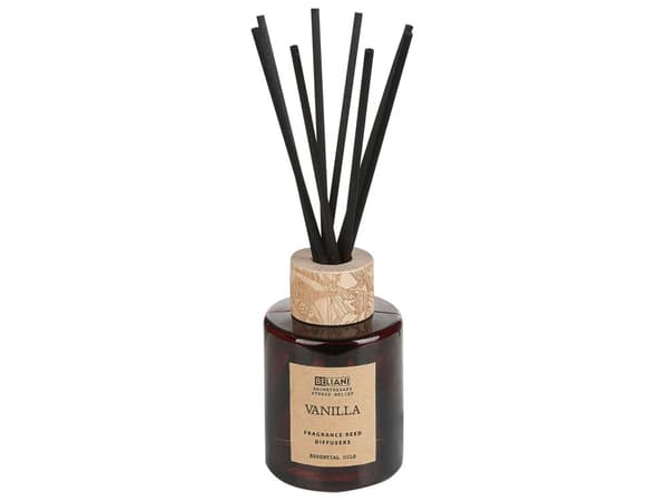 Doftset med doftljus och doftspridare Doftpinnar 100% sojavax Bomullsveke Glas Vanilj Orientalisk