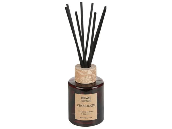 Doftset med doftljus och doftspridare Doftpinnar 100% sojavax Bomullsveke Glas Choklad Orientalisk
