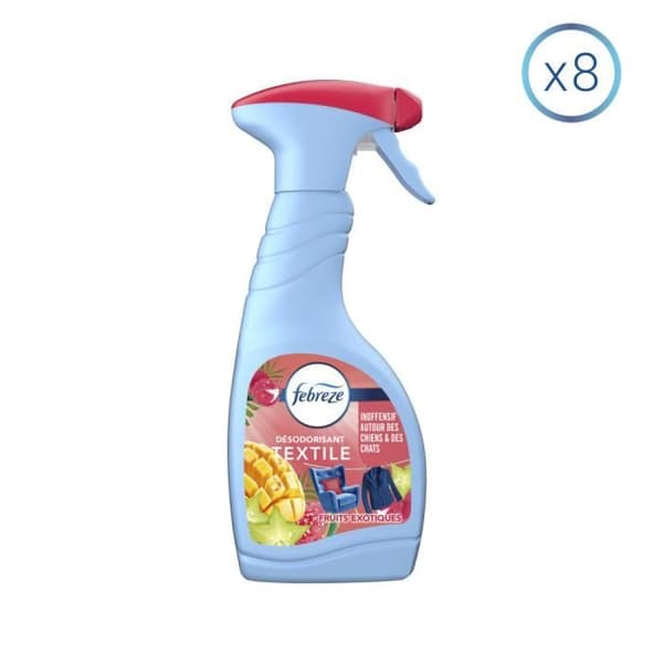 8 Exotic Fruits Textile Freshener Sprays 500ml, Febreze