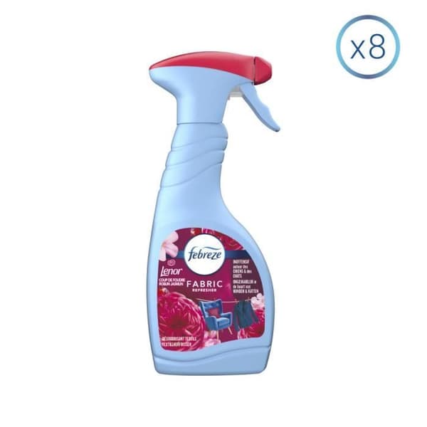 8 Coup de Foudre Textile Deodorizer Sprays 500ml, Febreze