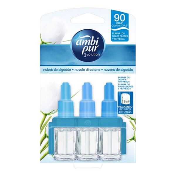 Refill Till Elektrisk Luftfräschare Ambi Pur 3Volution Nubes de Algodón 20 ml