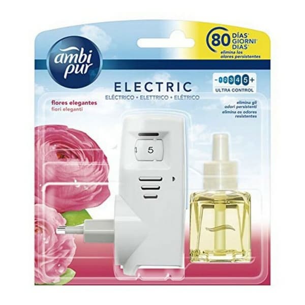 Elektroninen Ilmanraikastin + Täyttöpakkaus Elegante Ambi Pur (21,5 ml)