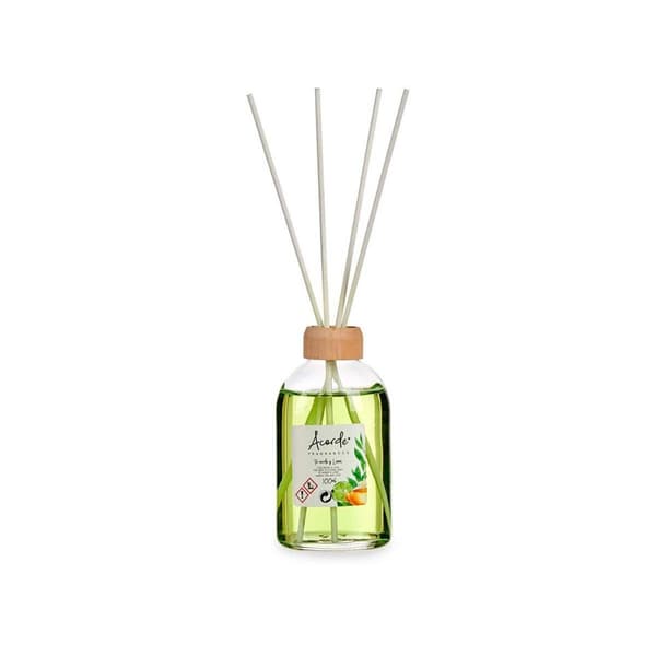 Parfyymipuikot Acorde 83661 Lime väri Vihreä tee 100 ml (12 osaa)
