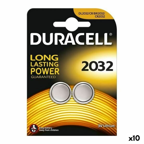 Batterier DURACELL DL2032B2 3V (10 enheder)