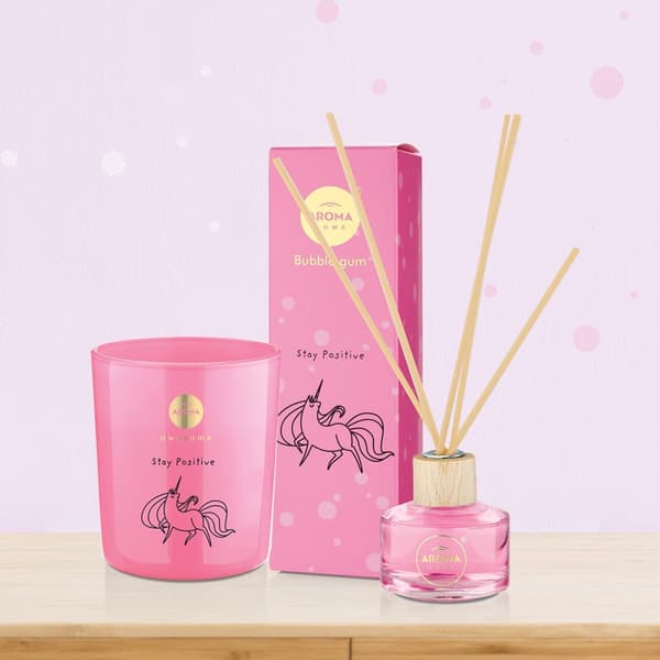 AROMA HOME - STAY POSITIVE STICKS 50ml. BUBBLE GUM