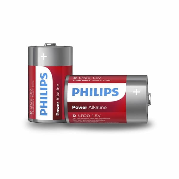 Alkaliparistot Philips Batería LR20P2B/10 1,5 V